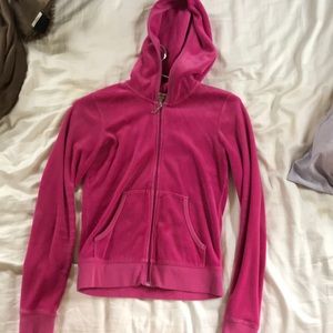 Pink juicy couture zip up hoodie